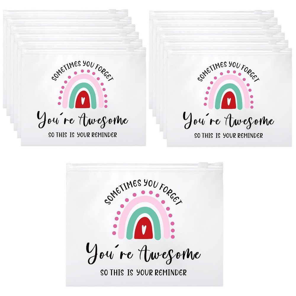 50 Pcs Inspirational Gifts Bulk For Women Cosmetic Bag Eva You Are Braver🐣